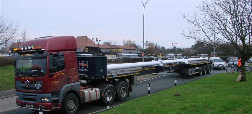 Poole Harbour Bridge AMS manufactured the two 26 metre carbon fibre lighting masts for Poole Twin Sails bridge