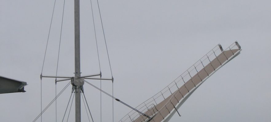 Foryd Bridge Deck showing the surface non slip finish