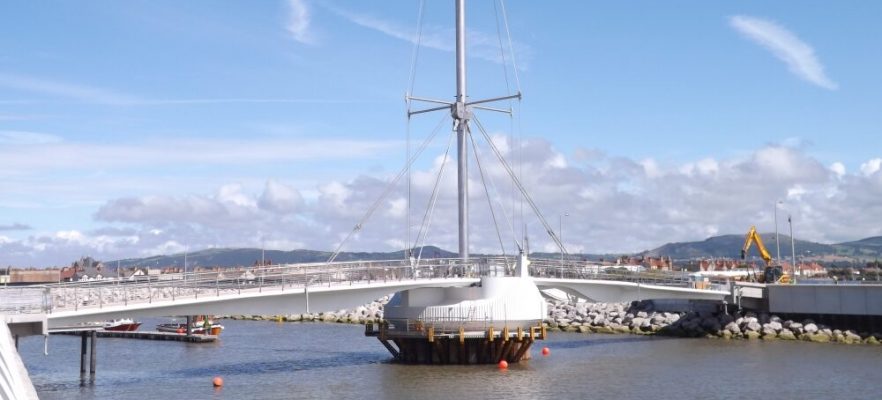 Foryd Bridge In closed position