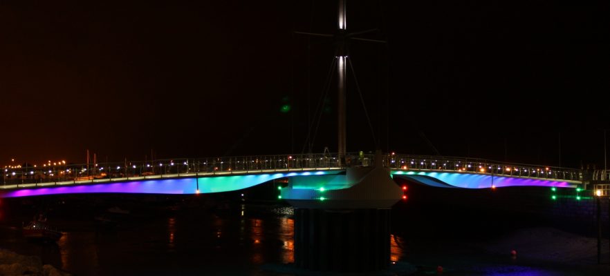 Foryd Bridge Lighting 1st Test