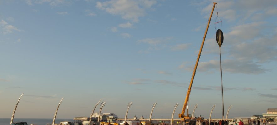 Dune Grass Blackpool Installation on Blackpool seafront